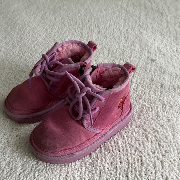 Ugg X Sesame Street Abby Neumel Pink Toddler Girl Boots with Cartoon Design 10T - Picture 10 of 14
